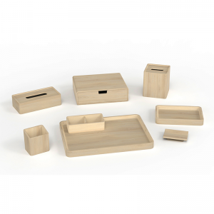 BW001~BW008 Wooden Effect Finishing Tray Hotel Guestroom Amenity Box