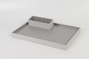 Tray Set, Amenity Box, Tissue Box with newest ABS leather surface finishing