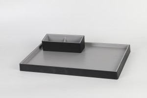 Tray Set, Amenity Box, Tissue Box with newest ABS leather surface finishing