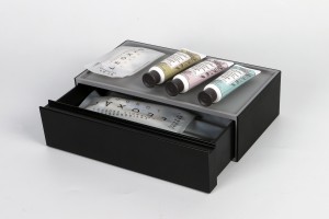 Tray Set, Amenity Box, Tissue Box with newest ABS leather surface finishing