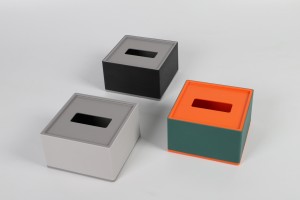 Tray Set, Amenity Box, Tissue Box with newest ABS leather surface finishing