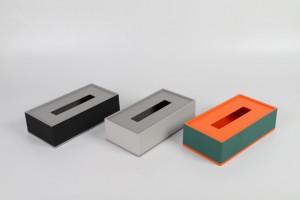 Tray Set, Amenity Box, Tissue Box with newest ABS leather surface finishing